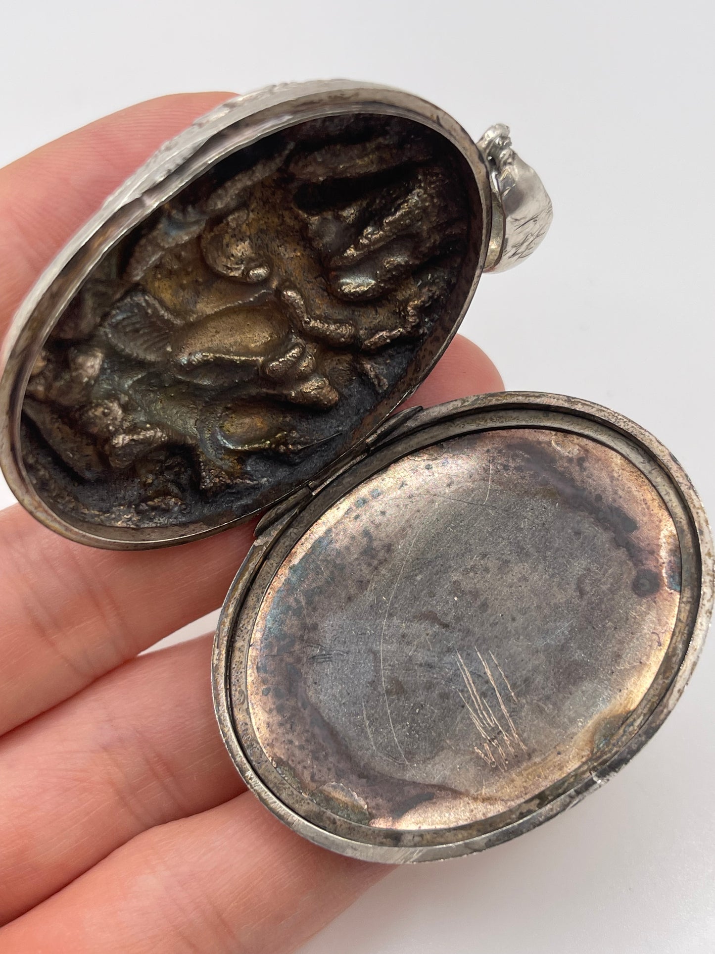Antique 19th century silver locket