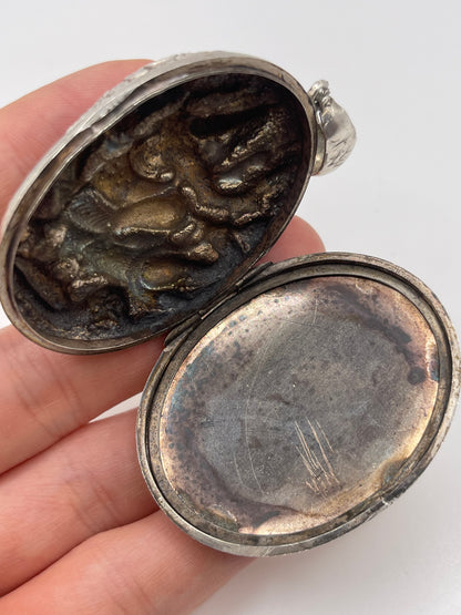 Antique 19th century silver locket