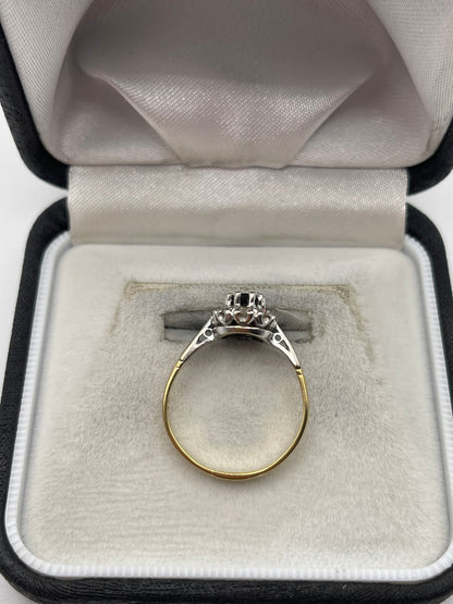 18ct gold sapphire and diamond ring