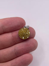 Load image into Gallery viewer, 9ct white gold yellow diamond pendant
