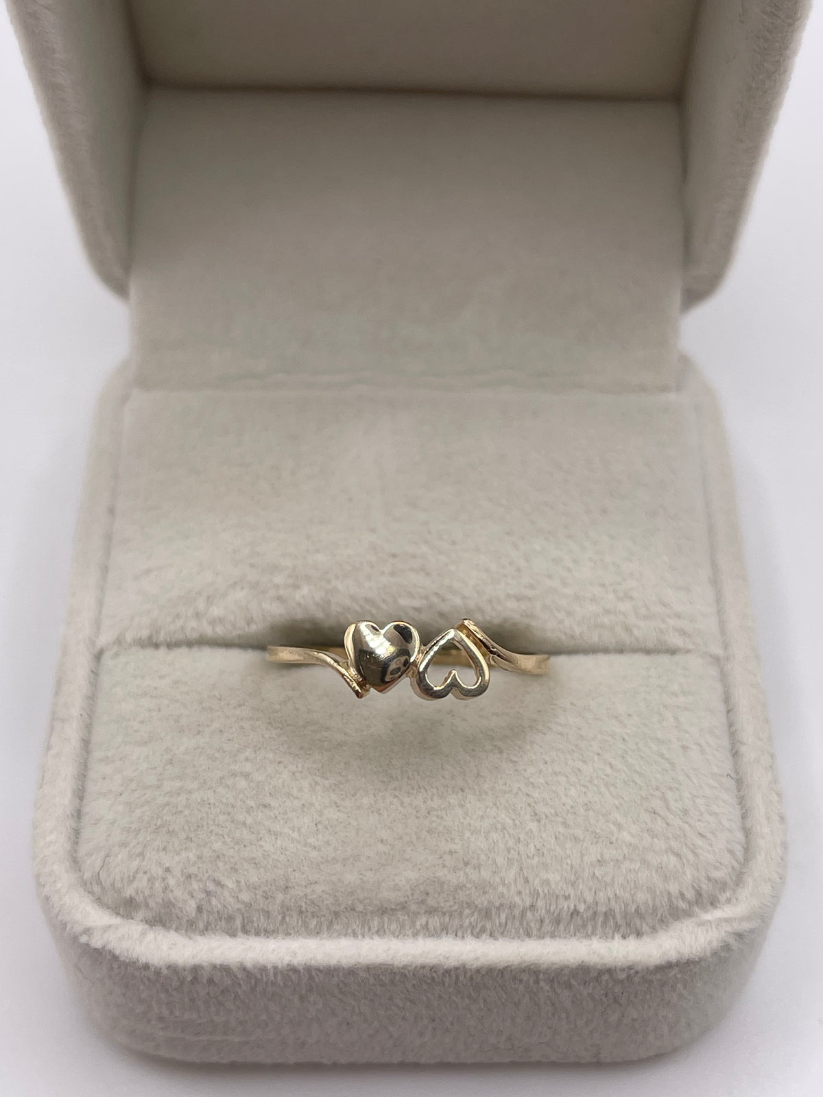 9ct gold heart ring