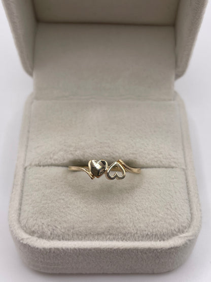 9ct gold heart ring