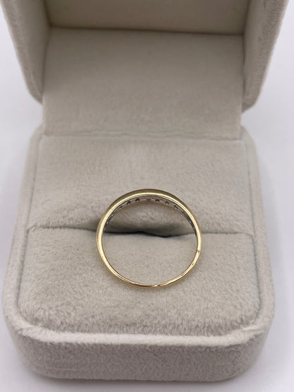 9ct gold diamond ring