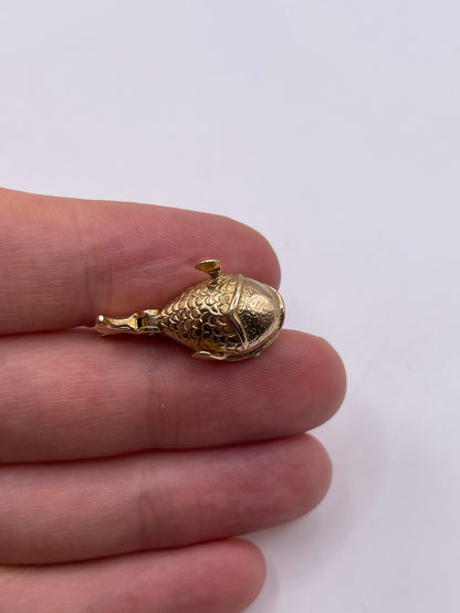9ct gold fish charm