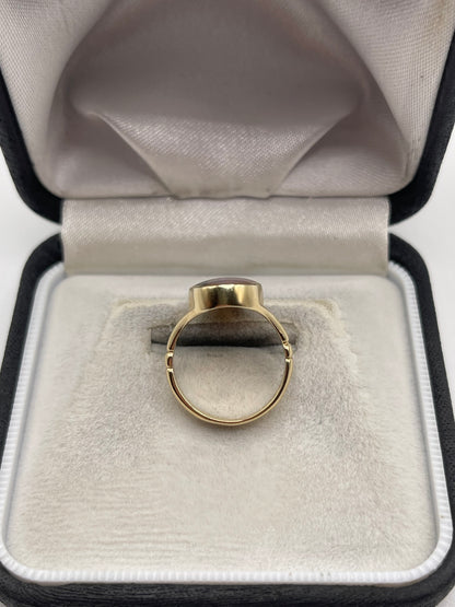 9ct gold gemstone ring