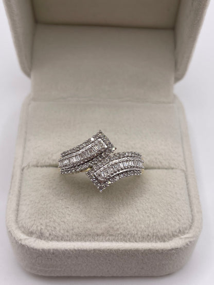 9ct gold diamond cluster ring