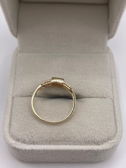 9ct gold amethyst ring