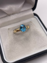 Load image into Gallery viewer, 9ct gold topaz and diamond ring
