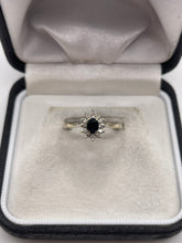 Load image into Gallery viewer, 18ct white gold sapphire and diamond ring
