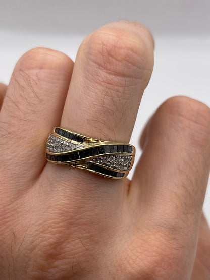 9ct gold diamond cluster ring