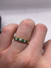 Load image into Gallery viewer, 18ct gold emerald and diamond ring
