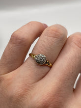 Load image into Gallery viewer, Antique 18ct gold diamond cluster ring
