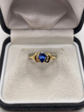 Load image into Gallery viewer, 18ct gold tanzanite and diamond ring
