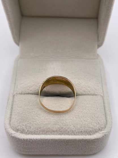 Antique 15ct gold diamond gypsy ring