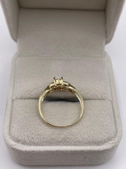 9ct gold opal and alexandrite ring