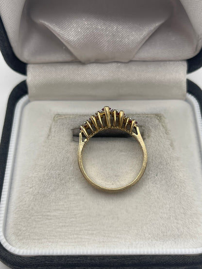 14ct gold ruby and diamond ring