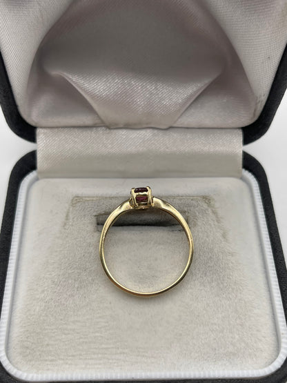 9ct gold tourmaline ring