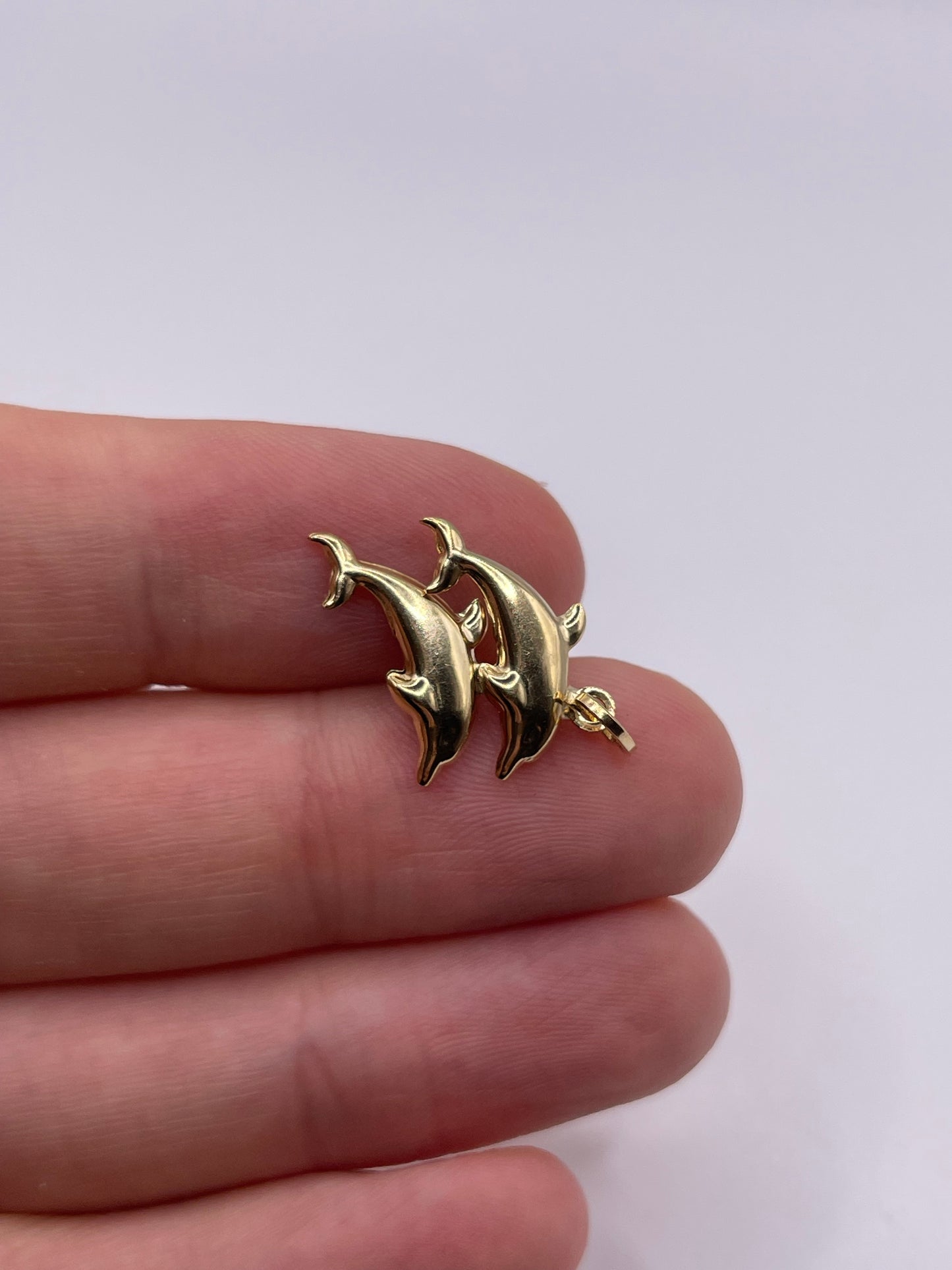 9ct gold dolphin charm