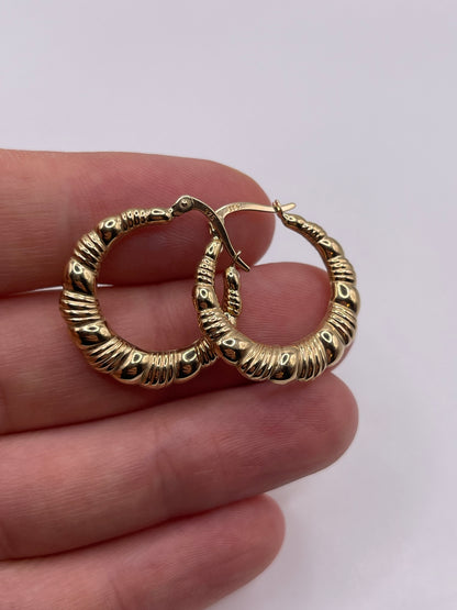 9ct gold Creole earrings