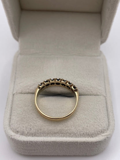 9ct gold sapphire ring