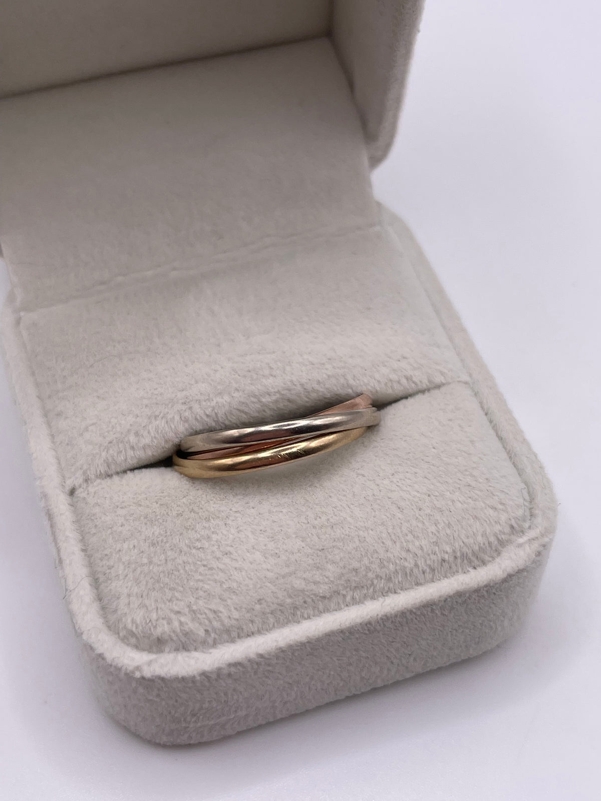 9ct tri gold ring