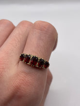 Load image into Gallery viewer, 9ct gold garnet ring
