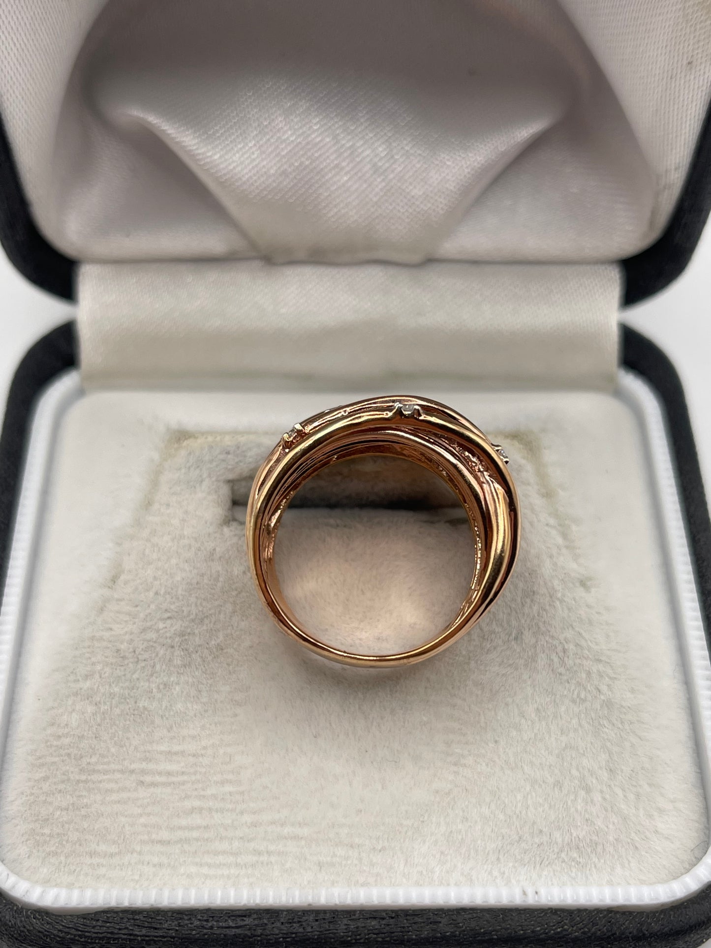 9ct rose gold diamond ring