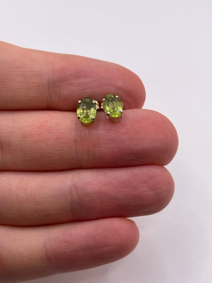 9ct gold quartz earrings