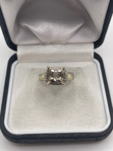 Load image into Gallery viewer, 9ct gold Smokey quartz and diamond ring
