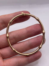 Load image into Gallery viewer, 9ct gold bamboo bangle
