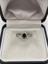 Load image into Gallery viewer, 9ct gold sapphire and diamond ring

