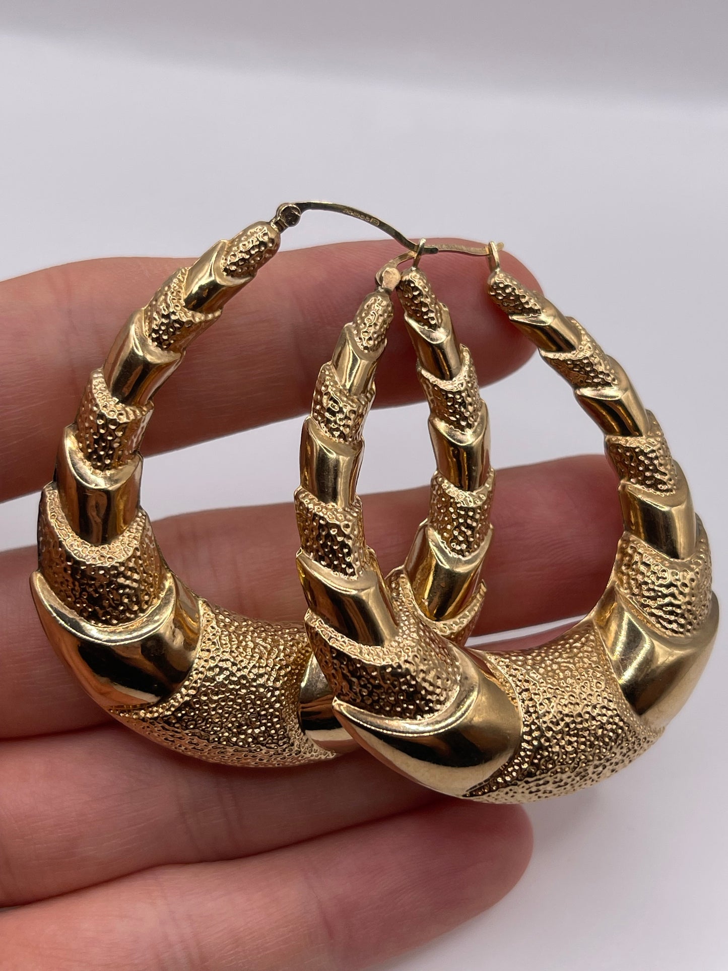 9ct gold Creole earrings