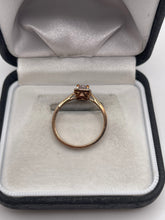 Load image into Gallery viewer, 9ct rose gold morganite and diamond ring
