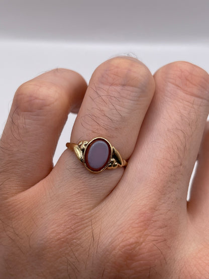9ct gold sardonyx ring