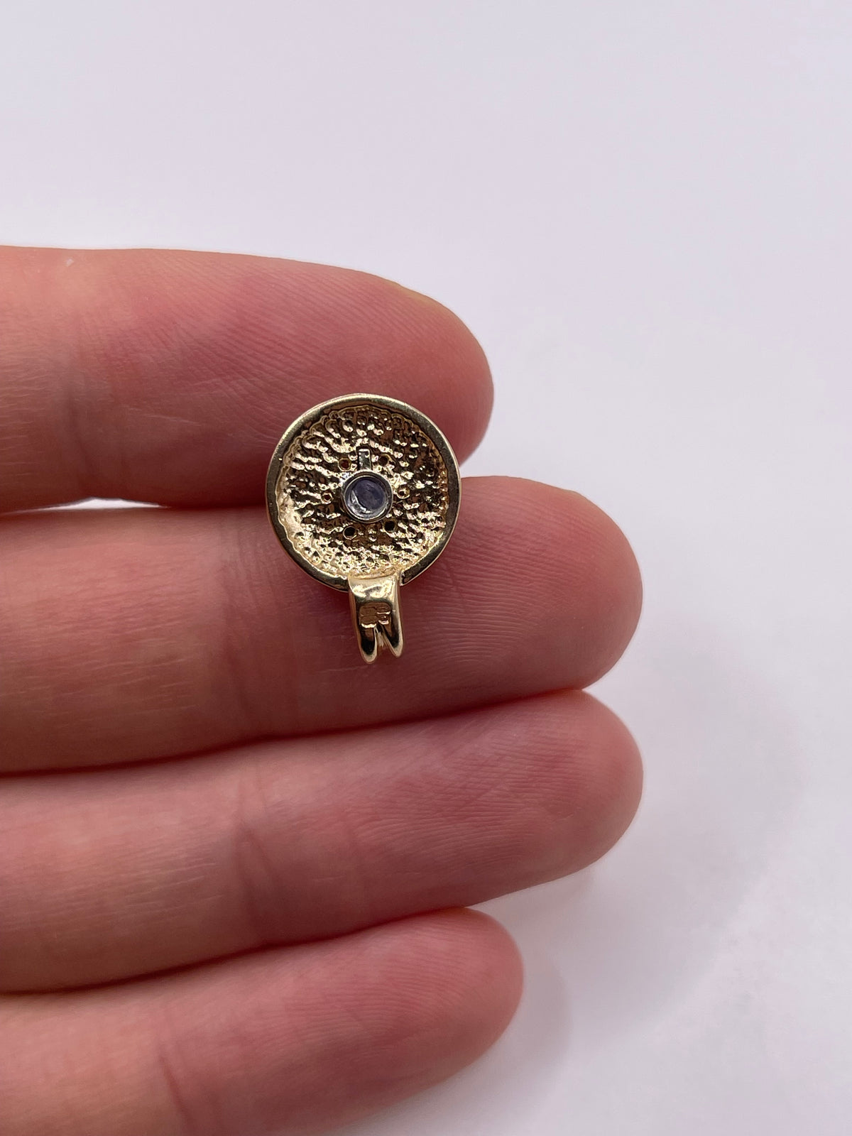 9ct gold diamond cluster pendant