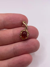 Load image into Gallery viewer, 9ct gold amber pendant
