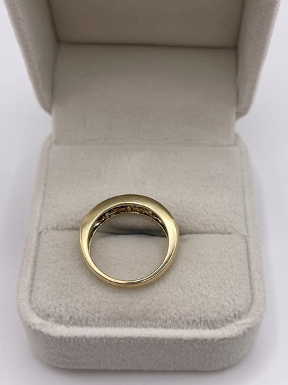 9ct gold multi gemstone ring