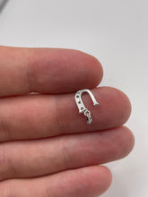 Load image into Gallery viewer, 9ct white gold diamond initial U pendant
