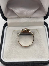 Load image into Gallery viewer, 9ct gold ruby and cz ring
