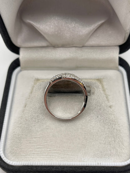 9ct white gold diamond ring