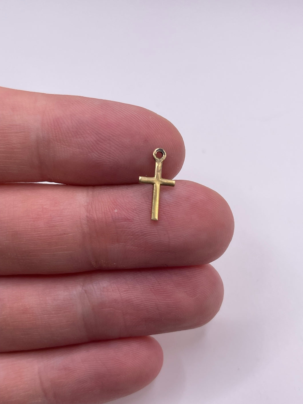 9ct gold cross charm