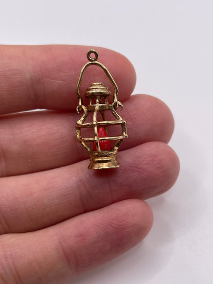 9ct gold lantern charm