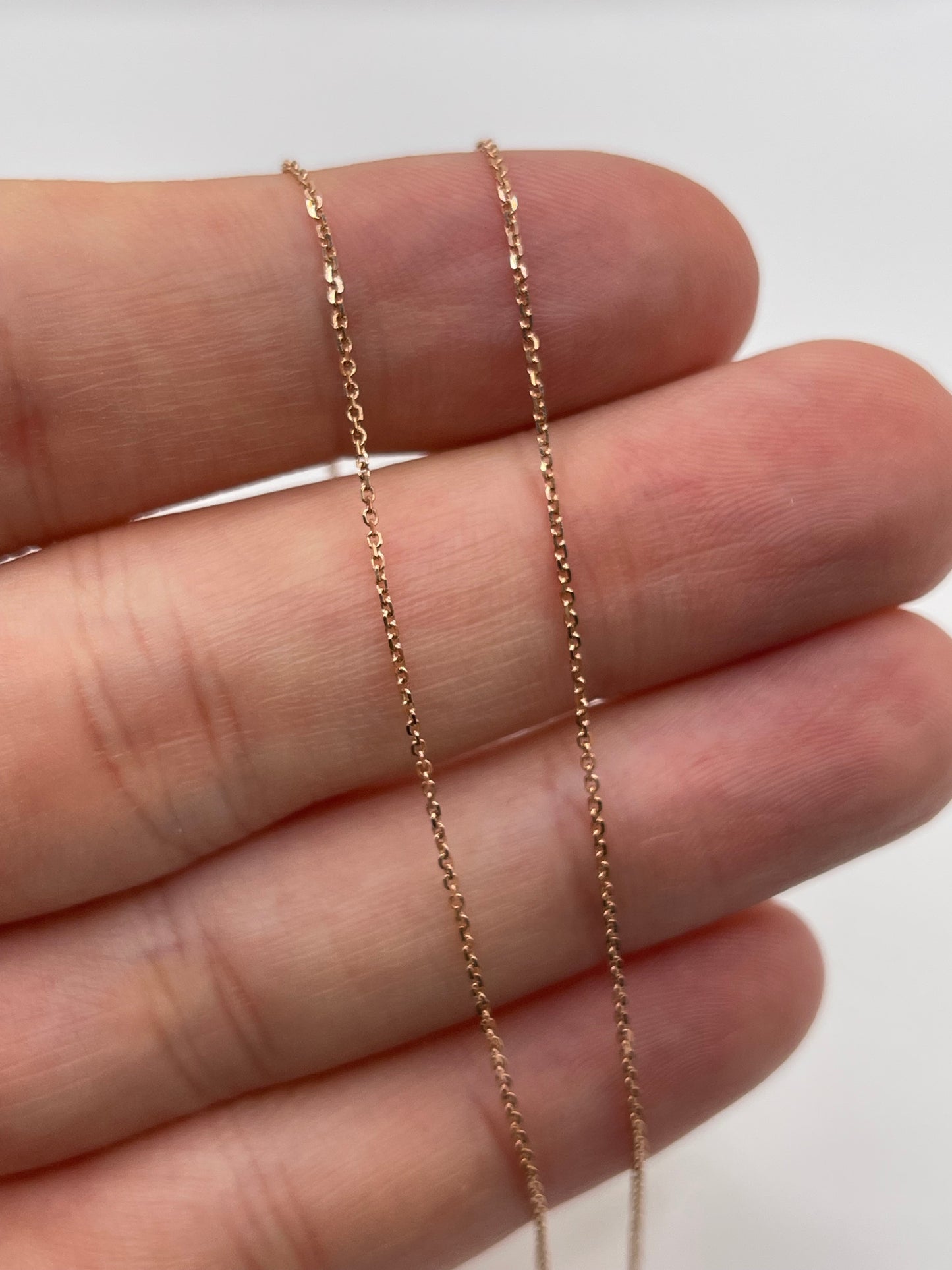 9ct rose gold chain 218