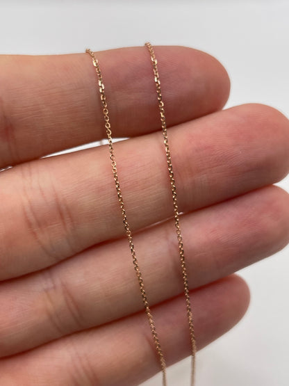 9ct rose gold chain 218