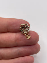 Load image into Gallery viewer, 9ct gold aquamarine and diamond pendant
