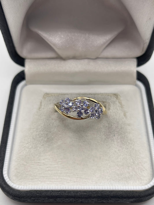 9ct gold tanzanite ring