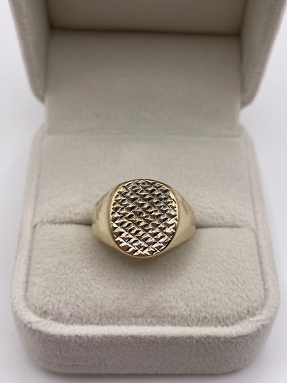 9ct gold signet ring