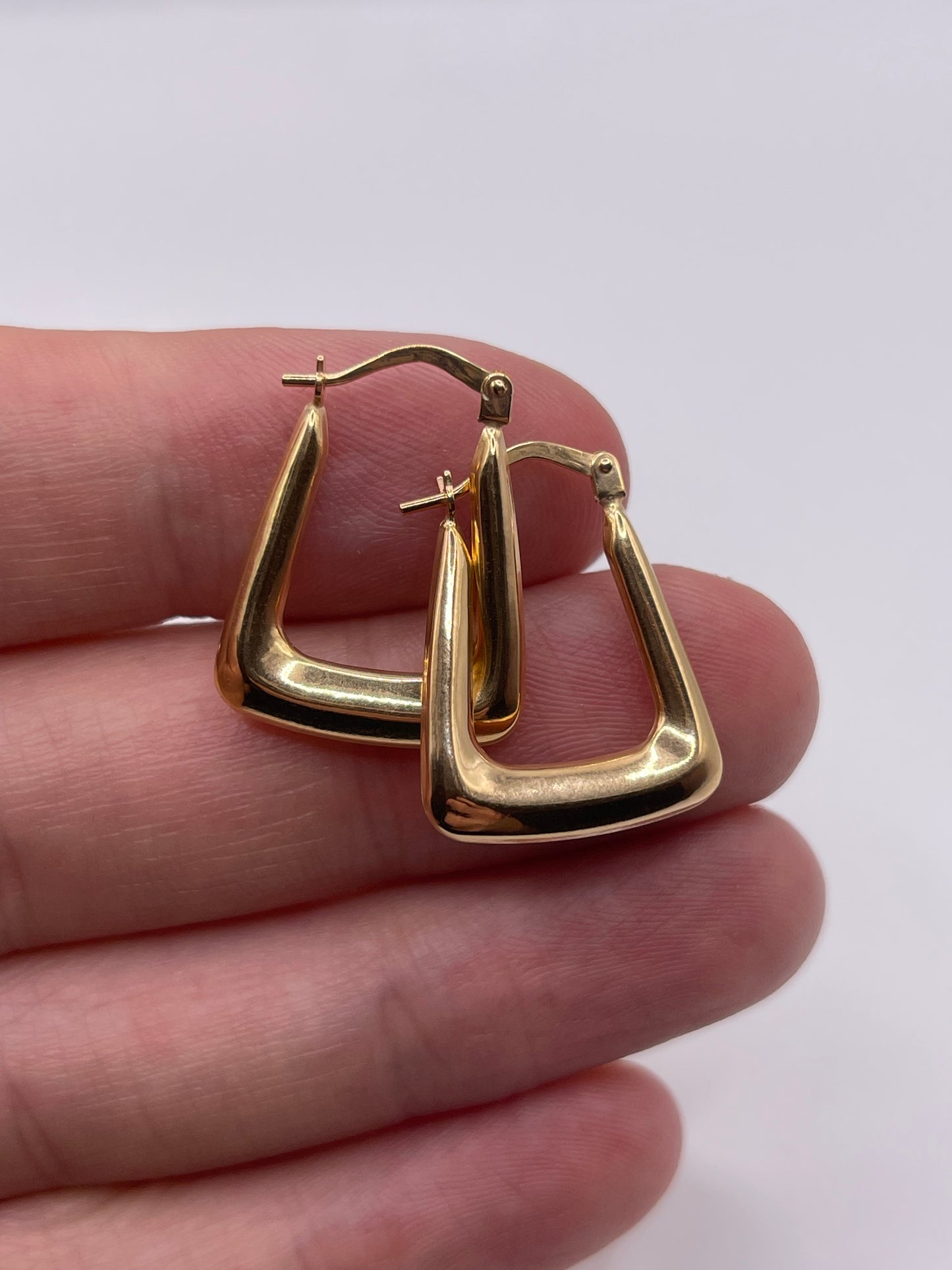 9ct gold creole earrings
