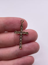 Load image into Gallery viewer, 9ct gold diamond cross
