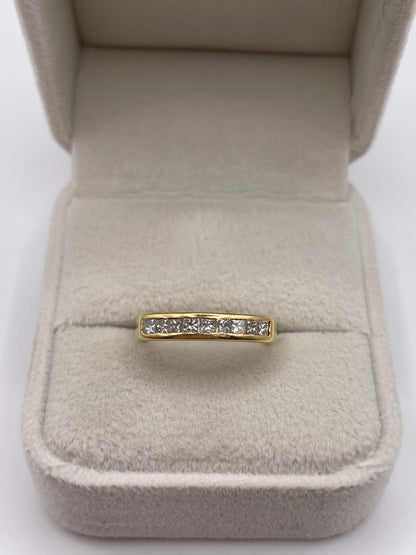 18ct gold 50 point diamond ring